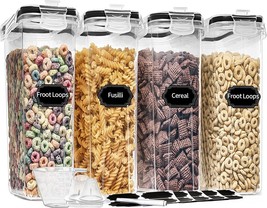  Cereal Containers Storage Set (4L,135.2 Oz) - £22.80 GBP