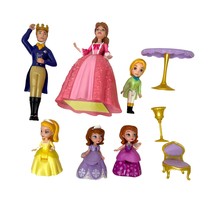 Disney Princess Sofia the First Sophia &amp; Friends Folding Figures Dolls Cake Top - £22.15 GBP
