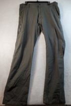 Wrangler Pants Mens Size 36x34 Green Cotton Slash Pockets Belt Loops Pul... - $17.49