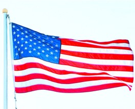Outdoor American FLAG 3&#39;x5&#39; ft Embroidered sTaRs 300 denier polyester 2 grommets - £30.59 GBP