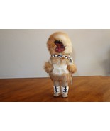 READ* Vintage Eskimo Sleepy Eye Doll w/ Traditional Outfit &amp; Shoes 11&quot; - $266.54 MXN
