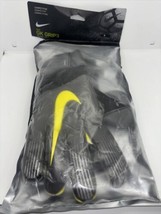 Nike GK Grip 3 Size 8 Goalkeeper Gloves Yellow Black GS0360-060 *opened ... - £39.52 GBP