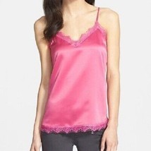 Chelsea28 Lace Trim Camisole Fuchsia Pink Tank Top size M New With Tags ... - £10.82 GBP