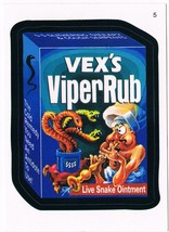 Wacky Packages Series 4 Vex&#39;s Viper Rub Trading Card 5 ANS4 2006 Topps - £2.01 GBP
