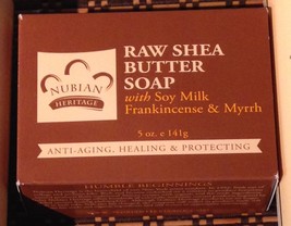 Nubian Heritage Raw Shea Butter with Soy Frankincense and Myrrh Bar Soap 5oz - $3.75