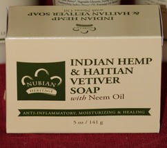 Nubian Heritage RIndian Hemp and Haitian Vetiver Soap with Neem Oil 5oz - $3.75