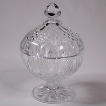 VINTAGE 1980s LONGCHAMP CLEAR CRISTAL DARQUES COVERED CANDY DISH BEAUTIF... - £12.73 GBP