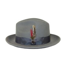 Men Bruno Capelo Hat Australian Wool Fedora Untouchable EXECUTIVE EX326 Gray image 5