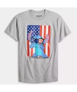 DISNEY-   Lilo &amp; Stitch Men&#39;s size LARGE Americool Graphic Tee - $281.60 MXN