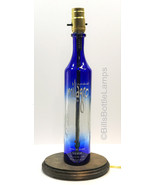 New! Large 1.75L MILAGRO SILVER Tequila Blue Bar Bottle TABLE LAMP Loung... - £43.47 GBP