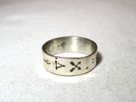 Vintage Navajo Bell Trading Post Sterling Silver Band Ring Size 5 1/2 K689 - £42.64 GBP