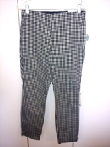 Old Navy Ladies BLACK/WHITE Jaquard Cotton Stretch Cropped PANTS-8-NWT-CUTE - £9.02 GBP