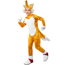 Sonic the Hedgehog Tails Deluxe Kid&#39;s Costume Yellow - £41.54 GBP