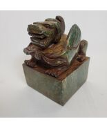 4.8&quot; Chinese Dynasty Natural Crystal Carving Auspicious beast Seal Stamp... - $169.28