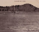 Ships in Clallam Bay Washington WA UNP Unused DB Postcard - $13.81