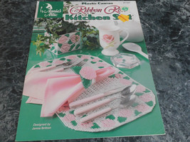 Ribbon rose Kitchen Set by Janna Britton 871431 Plastic Canvas - £2.39 GBP