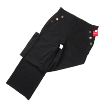 NWT SPANX 20849Q Perfect Button Wide Leg in Black Ponte Pants 2X Petite - £85.55 GBP