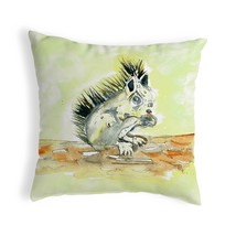 Betsy Drake Baby Squirrel Noncorded Pillow 18x18 - £42.82 GBP