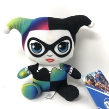 DC Comics Harley Quinn Rainbow Gradient Multi Color Plush 7” New - £13.54 GBP