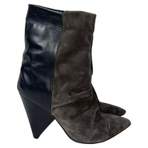 Isabel Marant Andrew Ankle Boots In Suede And Leather Women Grey Size 39 - £172.59 GBP