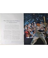 Ted Williams 1962 vintage article Sears splendid splinter manager Boston... - $30.02