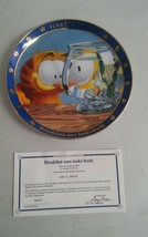 A Day With Garfield Collector Plate COA Jim Davis Danbury Mint Breakfast Sure - $19.99