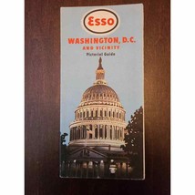 Washington D.C. and Vicinity Road Map Courtesy of Esso 1949 Edition - £13.43 GBP