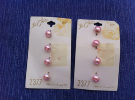 Le Chic 8 Pink buttons New - £3.93 GBP