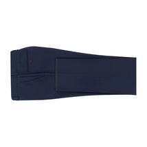 Men Renoir Flat Front Suit Separate Pants Slim Fit Soft Feel Slacks 201-19 Navy image 7