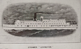 Steamer Ship Lexington Colonial Line Postcard 1910 Paddlewheel Steamboat - £18.34 GBP