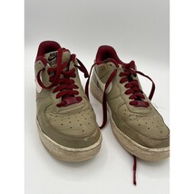 Nike Air Force 1 Low light charcoal burgundy white 808801-981 Men&#39;s Size 8 - $24.23
