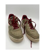 Nike Air Force 1 Low light charcoal burgundy white 808801-981 Men&#39;s Size 8 - $24.23