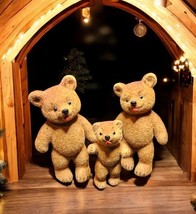Künstlerschutz Wagner Felt Flocked Bears Set of 3 West Germany Handwork ... - €76,70 EUR