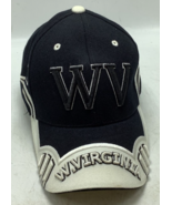 WEST VIRGINIA MOUNTAINEERS BASEBALL HAT CAP ADJUSTABLE HUNTER Black/ whi... - £7.38 GBP