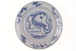 Chinese Wanli Ming Crane dish - $559.35