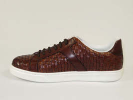 Men's Shoes GENIO Turkey Casual Dress Genuine Leather Braided 120198803 Cognac image 4