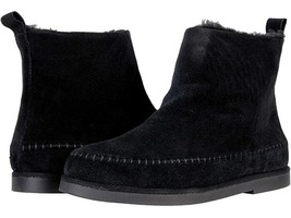 STEVE MADDEN Tommy Suede Moccasin Bootie Faux Shearling Lining 8.5 - £35.09 GBP