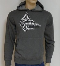 Men&#39;s Volcom Stone Tape Cuts Gray Pull Over Hoodie Stone Logo On Chest New $60 - £37.55 GBP