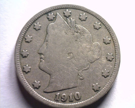 1910 LIBERTY NICKEL VERY GOOD / FINE VG/F NICE ORIGINAL COIN BOBS COINS ... - £3.82 GBP