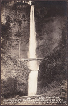 Multnomah Falls on Columbia River Highway, OR RPPC 1920s Photo Postcard - £9.70 GBP