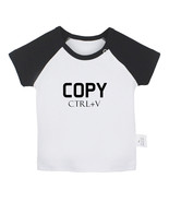 Copy From Dad ctrl+V Funny T shirt Newborn Baby T-shirt Infant Graphic T... - £8.24 GBP+