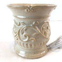 Yankee Candle Tart Warmer Ceramic, Electric, Cream-Colored, Vines, Art Nouveau - £13.27 GBP