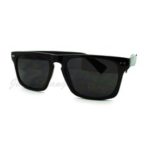 Designer Fashion Retro Short Horn Rimmed Unisex Sunglasses - £15.08 GBP