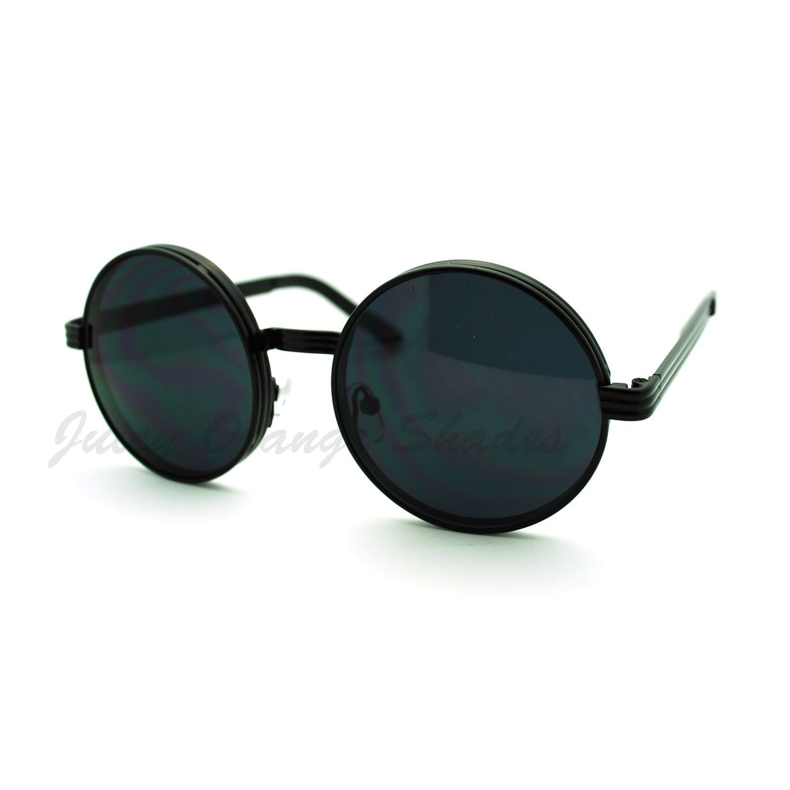 Round Circle Metal Frame Sunglasses Unique 3 Tiered Design - $7.95