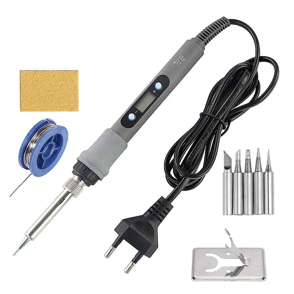 80W Electric Solder  LCD Digital Display Adjustable Temperature Welding Repair T - £40.45 GBP