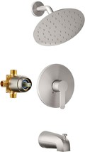 Holispa Tub Shower Faucet, Brushed Nickel Shower Faucet Set With, Brushed Nickel - £79.33 GBP