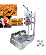 5L Vertical Manual Spanish Churros Maker Machine w/ 12L Electric Deep Fryer - £609.05 GBP
