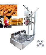 5L Vertical Manual Spanish Churros Maker Machine w/ 12L Electric Deep Fryer - $1,068.80 CAD