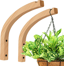 Plant Hanger, Wall Planters for Indoor Plants, Wooden Wall Mounted Hanging Plant - £18.22 GBP