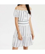 American Eagle Outfitters Striped Off The Shoulder Dress size L - £19.65 GBP